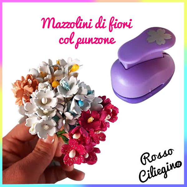 Mazzolini di fiorellini da scarti di gomma eva