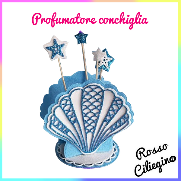 Porta profumatore Conchiglia in gomma eva