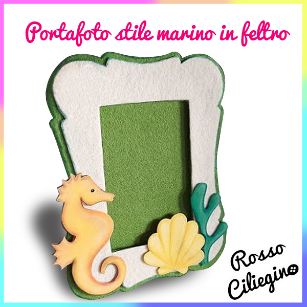 Portafoto in feltro stile marino