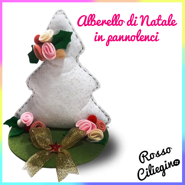 Alberello di Natale in pannolenci e feltro
