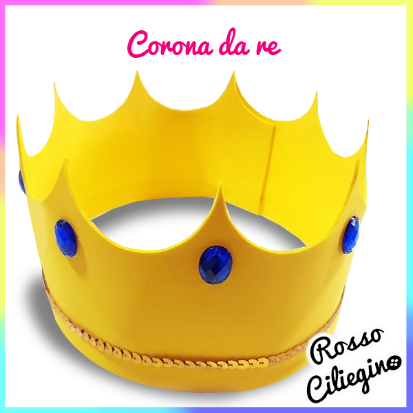 Carnevale: Corona da re in gomma eva