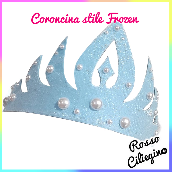 Carnevale: Coroncina Frozen in gomma eva
