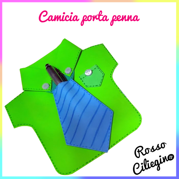 Festa del papà: camicia porta penna o porta rasoio