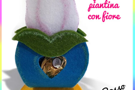 Segnaposto piantina con fiore