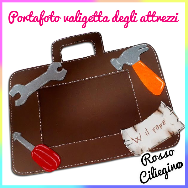 Festa del papà: valigetta degli attrezzi portafoto