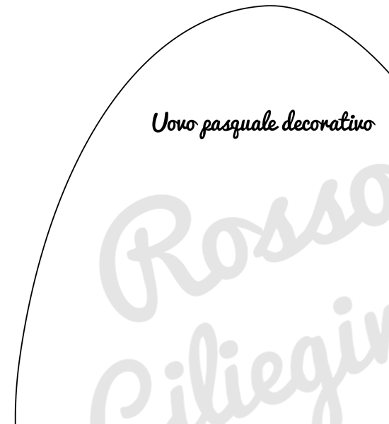 Uovo pasquale decorativo