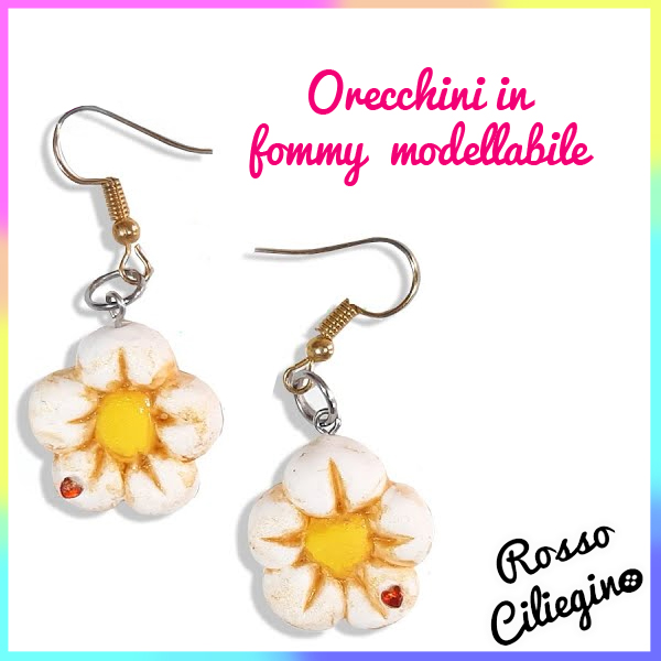 Orecchini in fommy modellabile