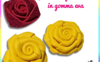 roselline da nastri di gomma eva