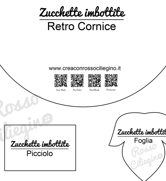 Zucchette imbottite in pannolenci