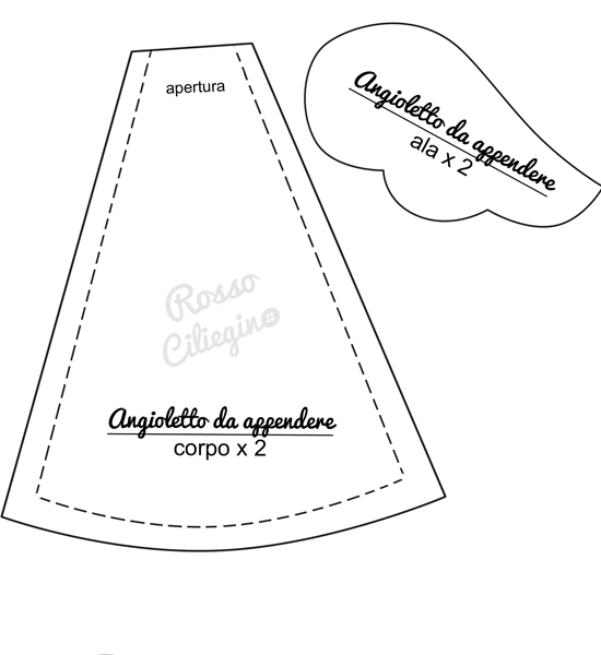 Angioletto in tessuto