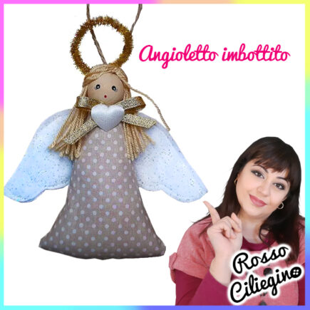 angioletto natalizio in Tessuto