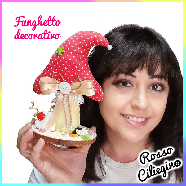 Cucito creativo: funghetto decorativo in tessuto