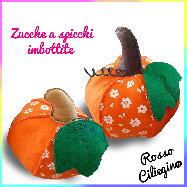 Cucito creativo: zucca imbottita a spicchi