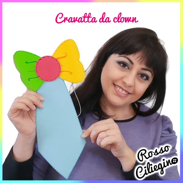 Cravatta da Clown in gomma eva super facile