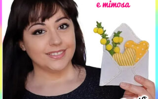 busta con Cuori e Mimosa