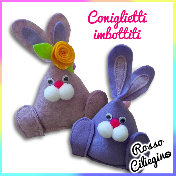 Coniglietto Pasquale in pannolenci facilissimo