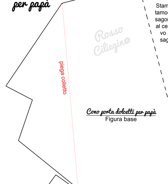 Cono porta dolci per papà