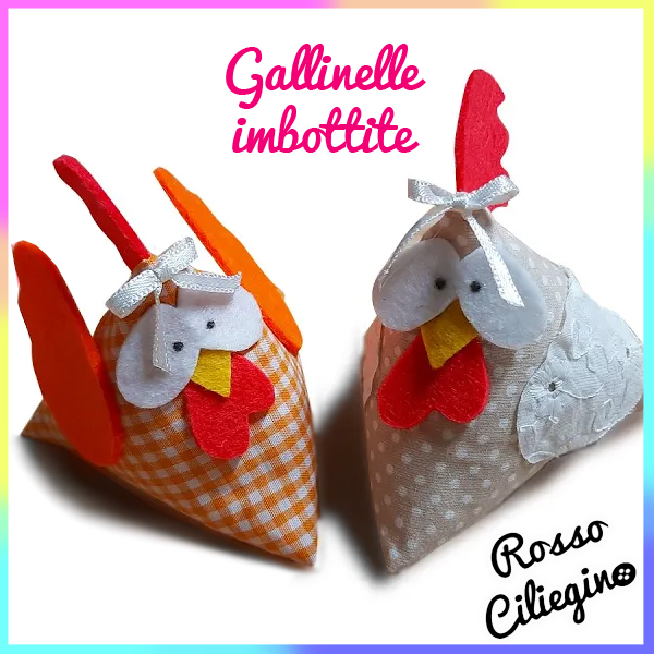Gallinella in tessuto semplicissima