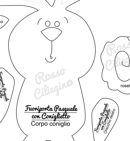 Fuoriporta Coniglietto appeso