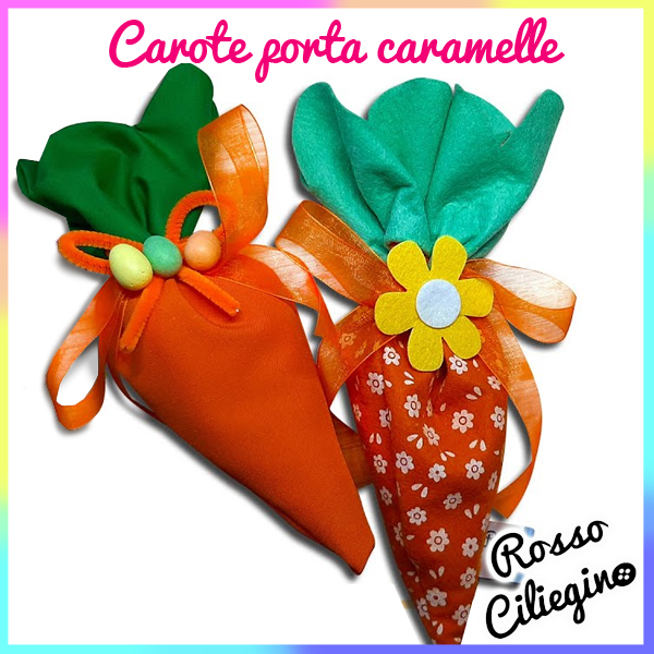 Carotine Sacchettini porta caramelle pasquali