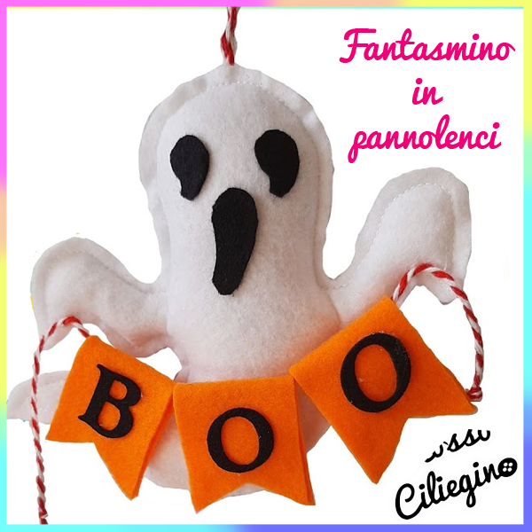 Fantasmino in pannolenci imbottito