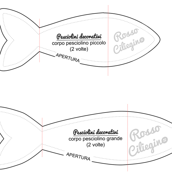 Pesciolini decorativi