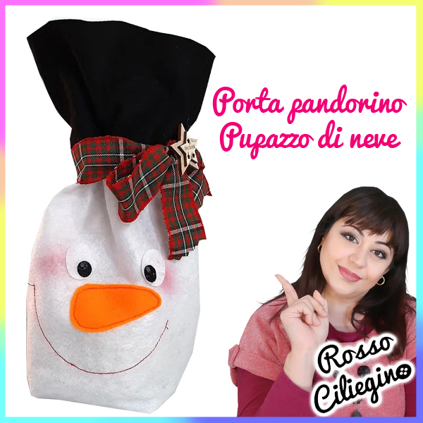 Sacchettino Natalizio Pupazzo di Neve