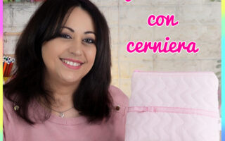 pochette rosa con cerniera