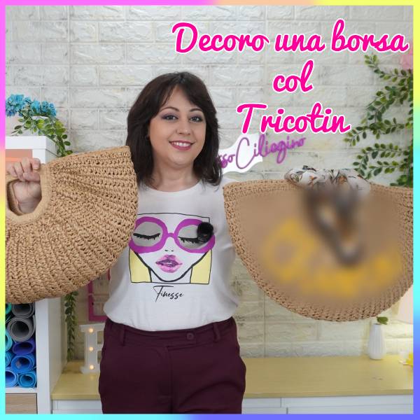 Decoro una borsa col Tricotin. Com'è andata?