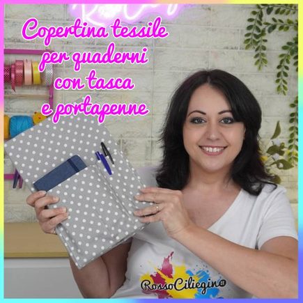 Copertina tessile per quaderni